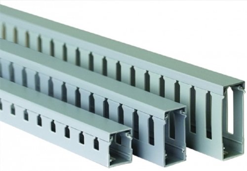 Кабель-канал перфорированный DKC Quadro RL75G 15x18мм (2000мм) серый (уп. 84м.) картинка